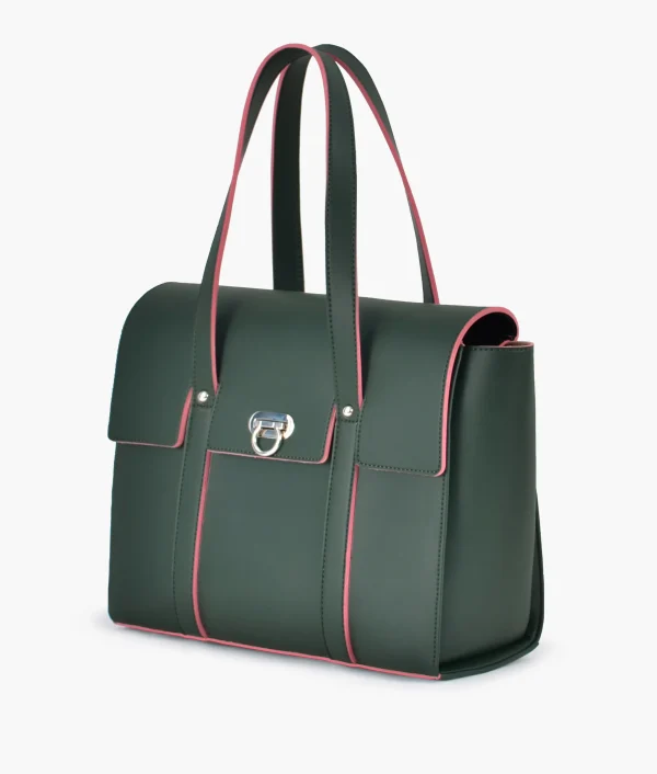 Army Green Carry-All Satchel Bag