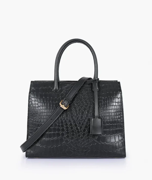 Black Crocodile Vintage Handbag