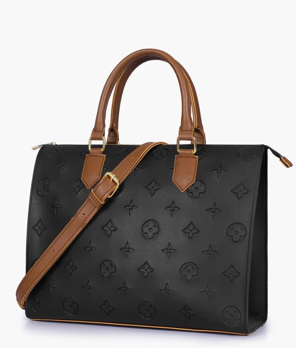 Black and Brown On-the-Go Handbag