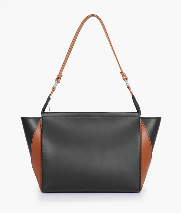 Black and Brown Trio Twist Handbag