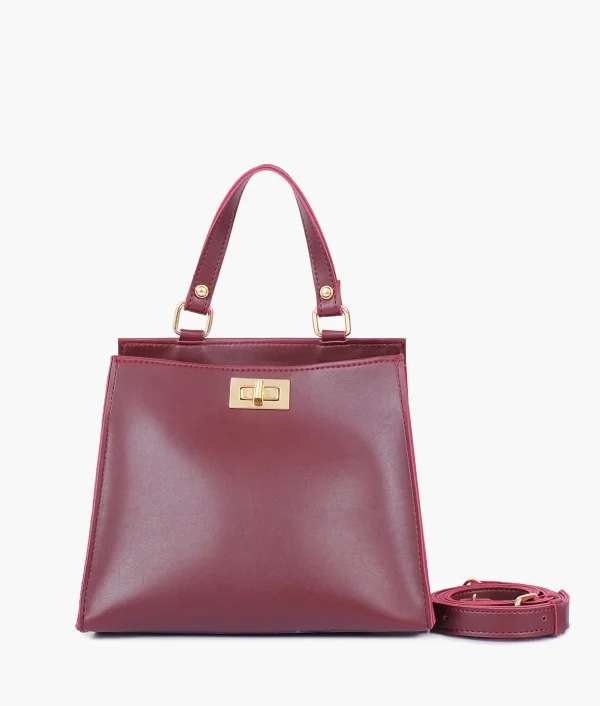 Burgundy Suede Mini Bag