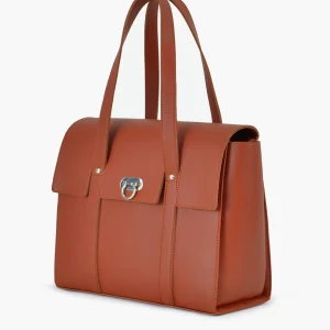 Rust Carry-All Satchel Bag